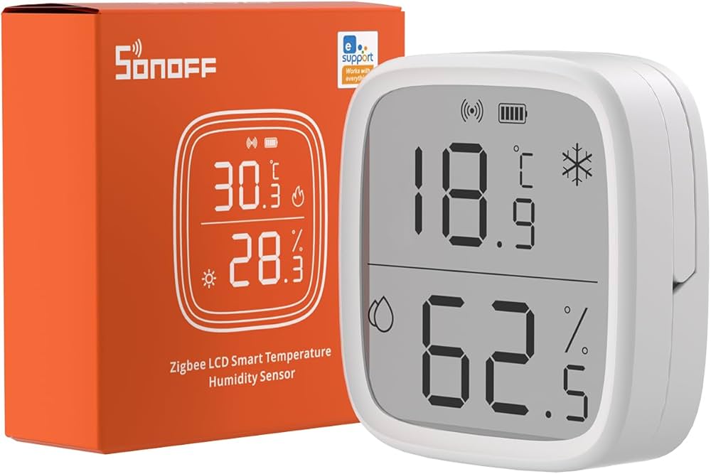 Environmental sensors monitoring temperature and humidity throughout the facility.
